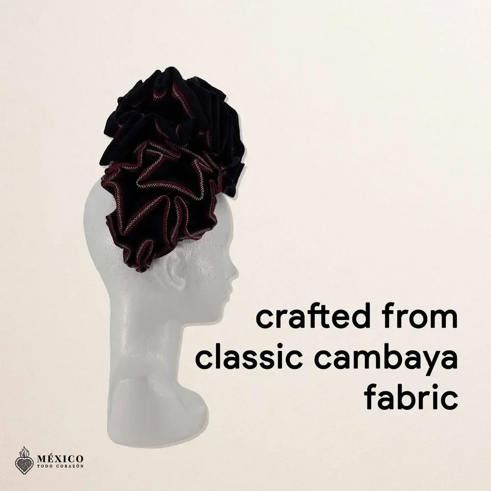 Traditional Mexican Cambaya Headband – Handmade Artisan Diadema